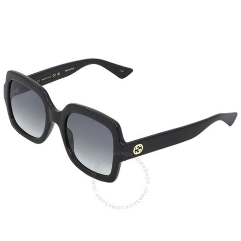 Gucci Grey Gradient Square Ladies Sunglasses GG1337S 001 54